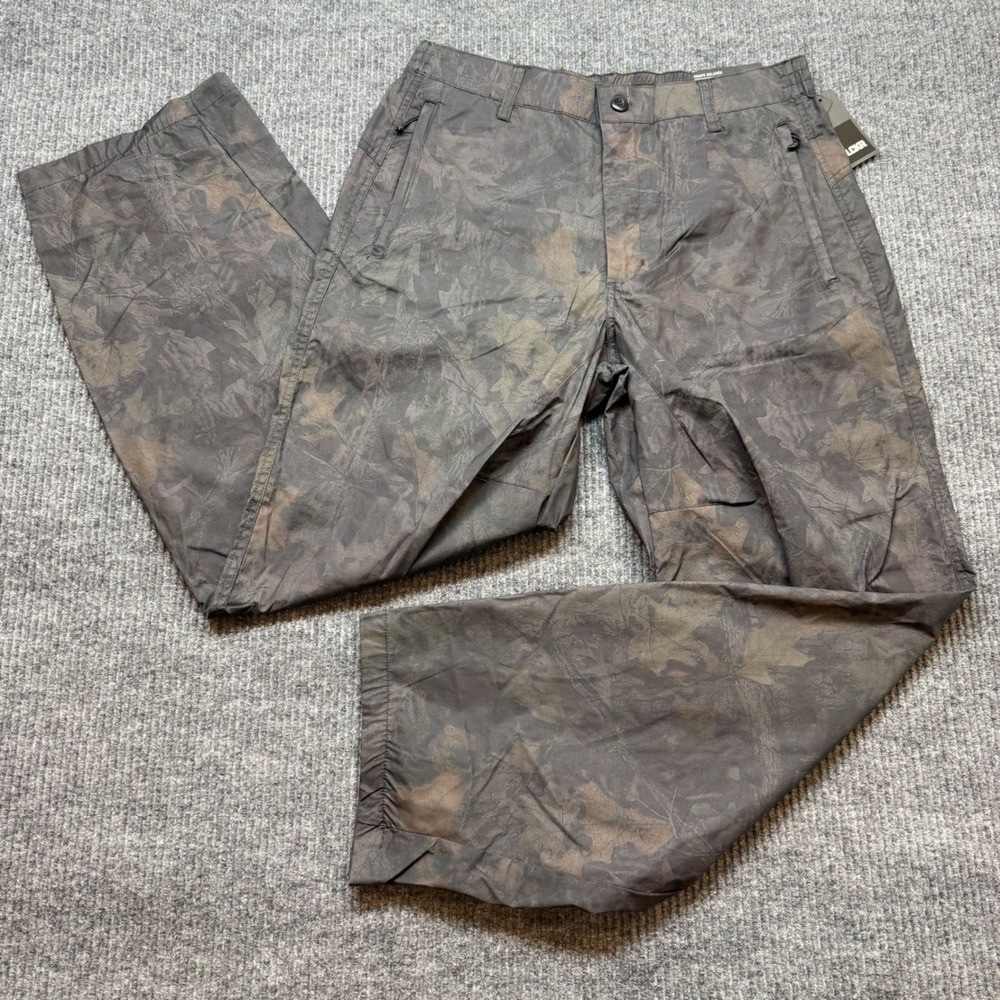 LCKR‎ Marcdale Mens Large Relaxed Fit Camo Cargo Pants Brown Green Utility